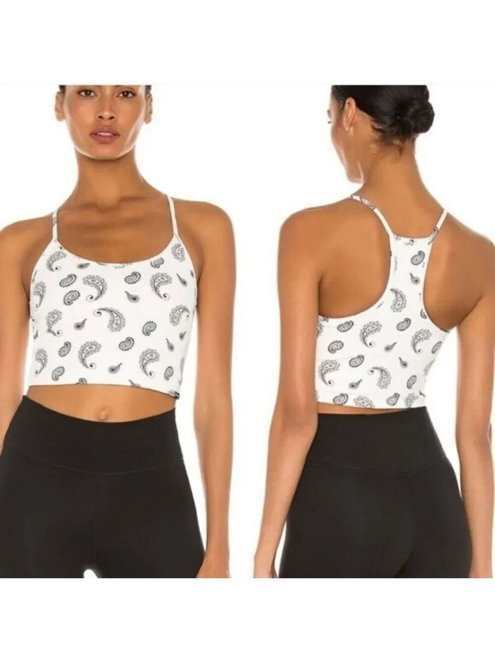 Koral Leah Blackout Bra in Bandana White